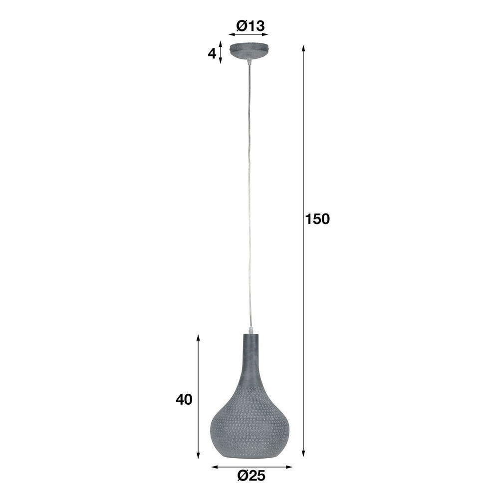 enthalten: Nein, Pendelleuchte keine Pendelleuchte in Grau Leuchtmittel Hängeleuchte, Metall Pendellampe, Nela warmweiss, E27, Angabe, Hängeleuchte, aus famlights