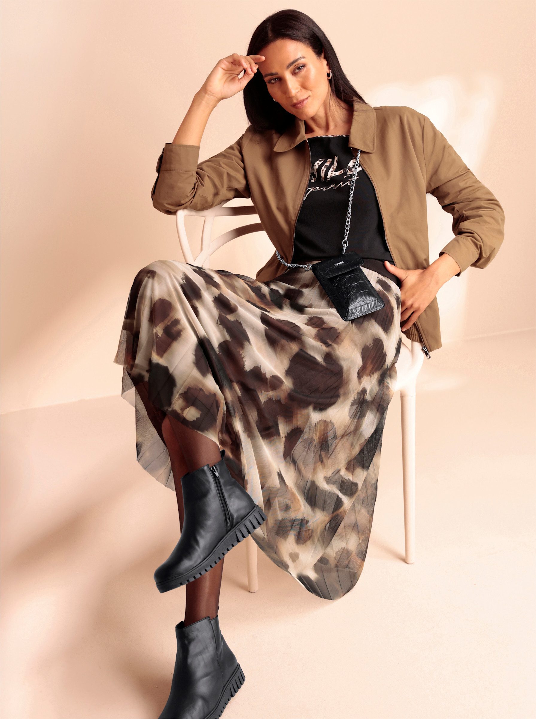 heine Blusenblazer Blouson Langarm