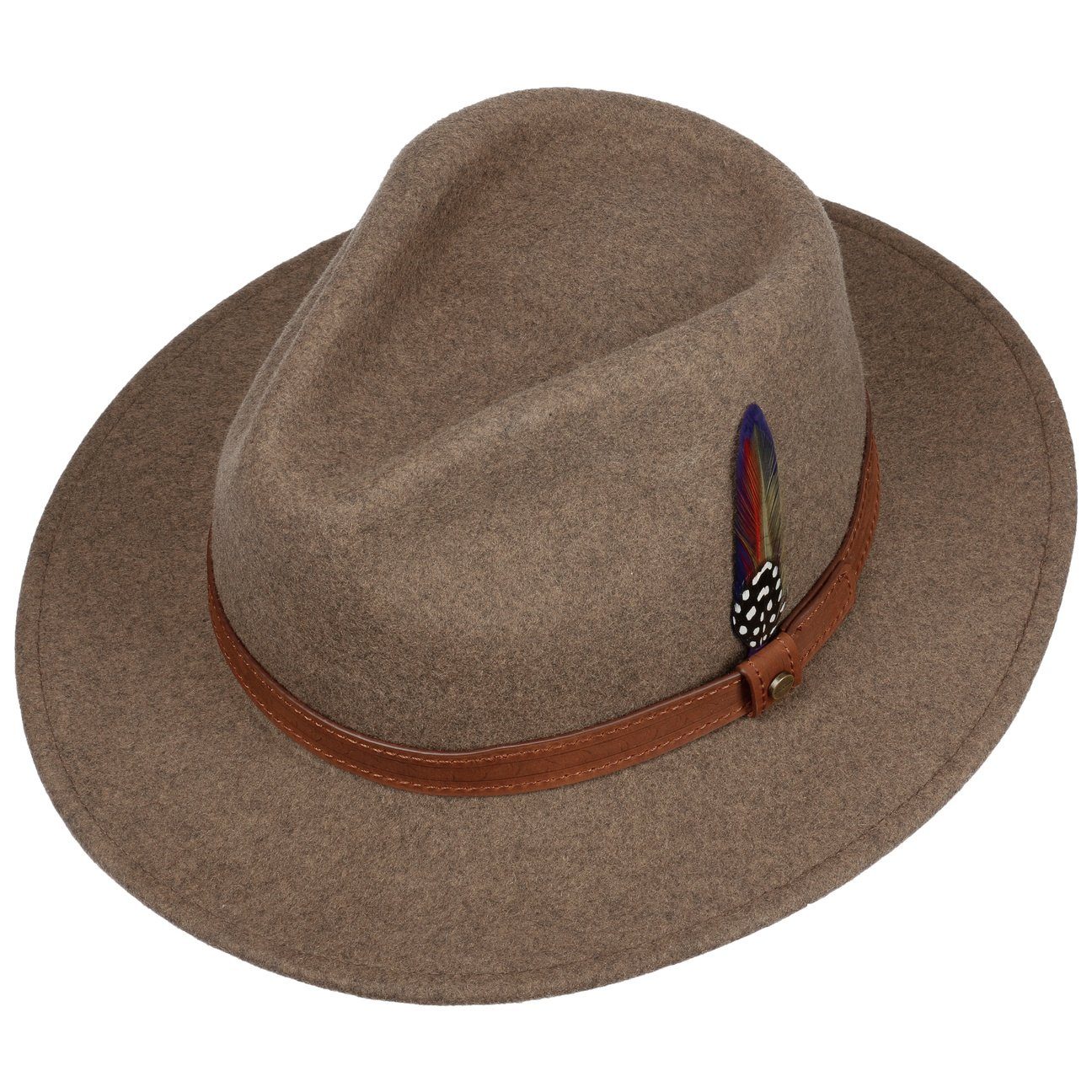 Stetson Filzhut (1-St) Filzhut mit Lederband