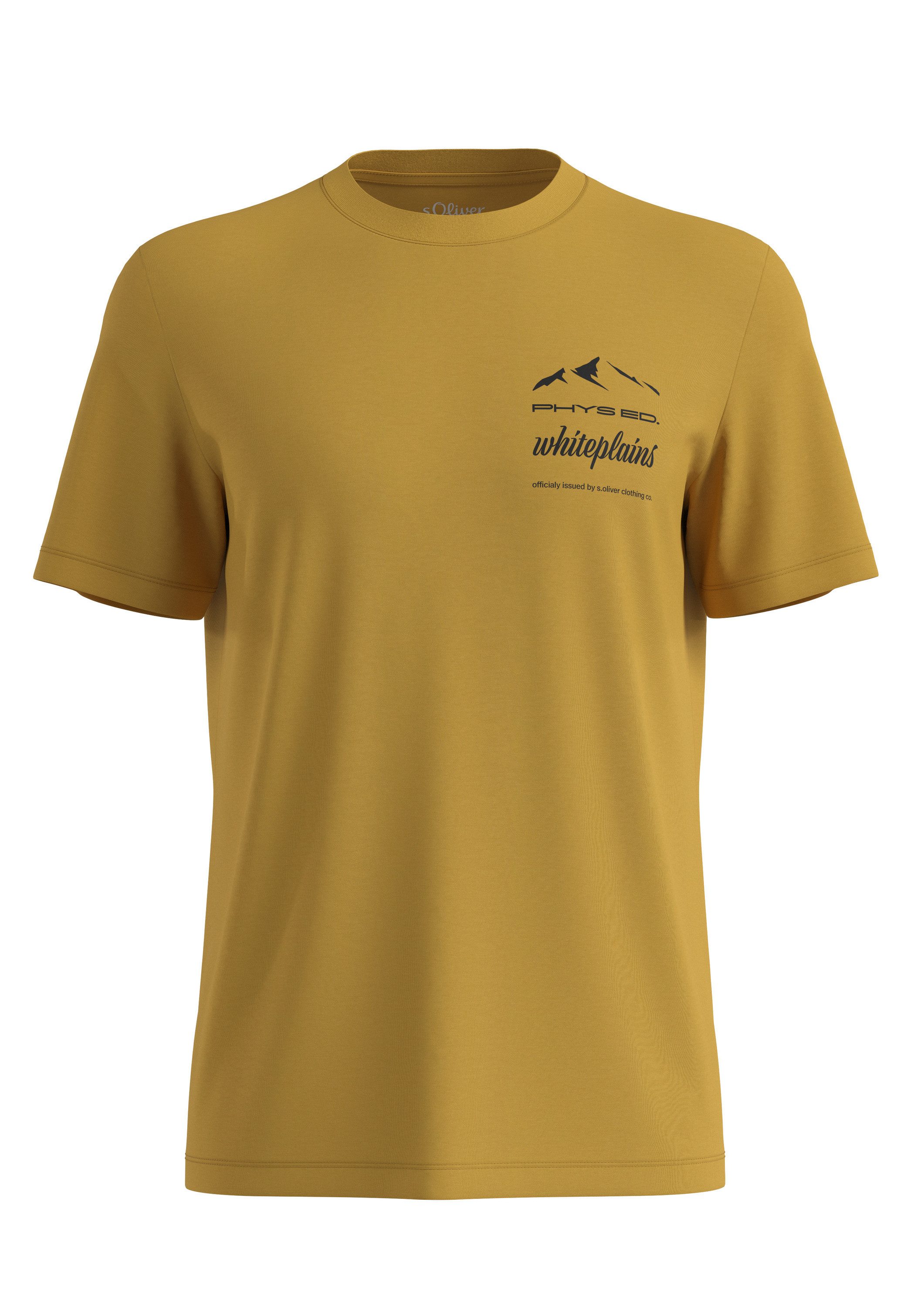 s.Oliver Kurzarmshirt T-Shirt T-Shirt mit Frontprint aus Baumwolle günstig online kaufen