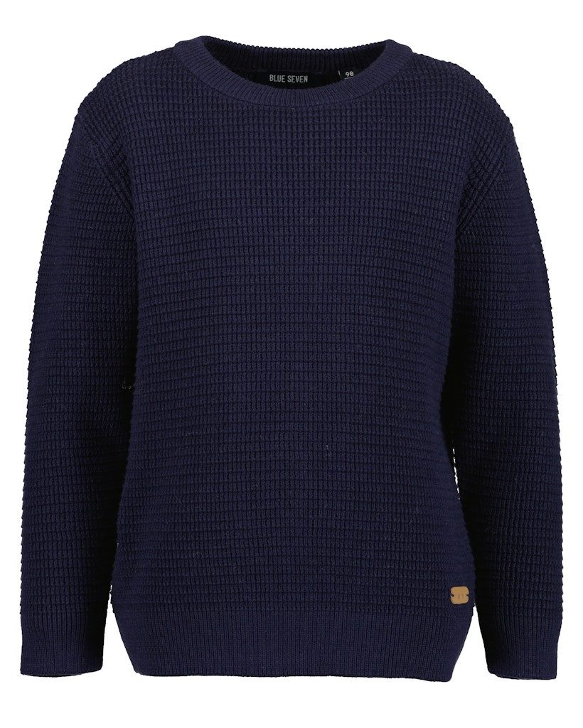 Blue Seven Strickpullover Blue Seven Jungen Pullover Strickpullover nachtblau (1-tlg)