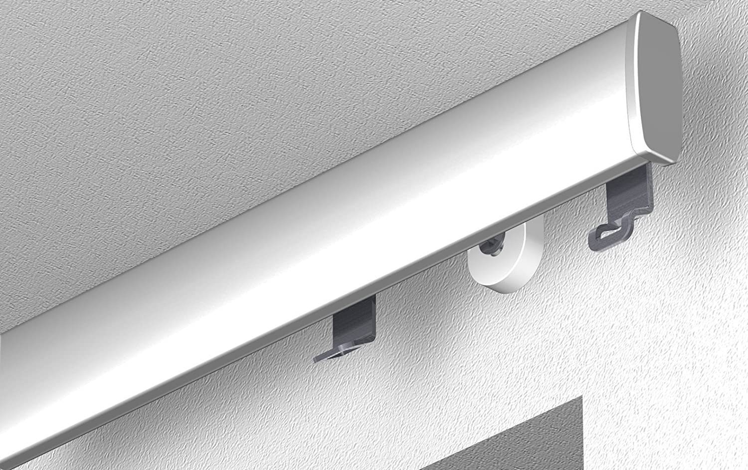 Garduna Gardinenschiene Garduna SmartGlide!, Gardinenschiene Silber, 1-läuf günstig online kaufen