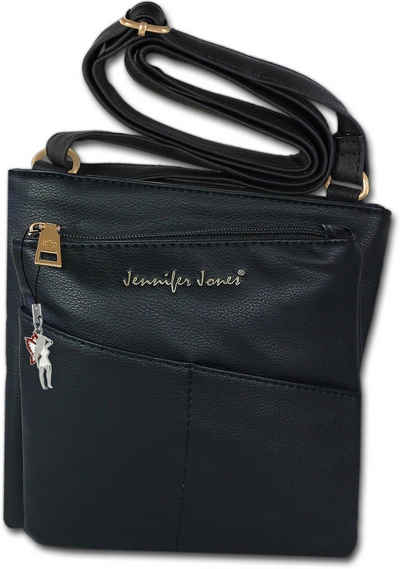 Jennifer Jones Abendtasche Jennifer Jones Kunstleder Tasche Damen (Abendtasche, Abendtasche), Damen Tasche aus Kunstleder, Розмір ca. 21cm in schwarz