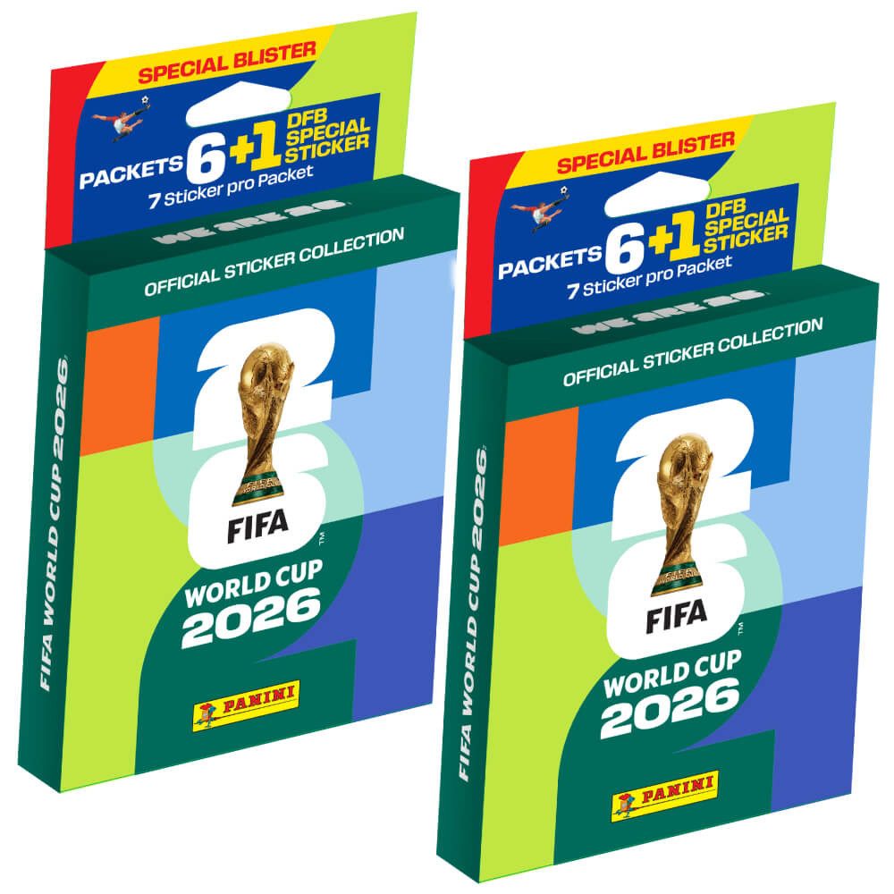Panini Sammelkarte Fifa World Cup 2026 Sticker - WM Sammelsticker, - 2 Blister
