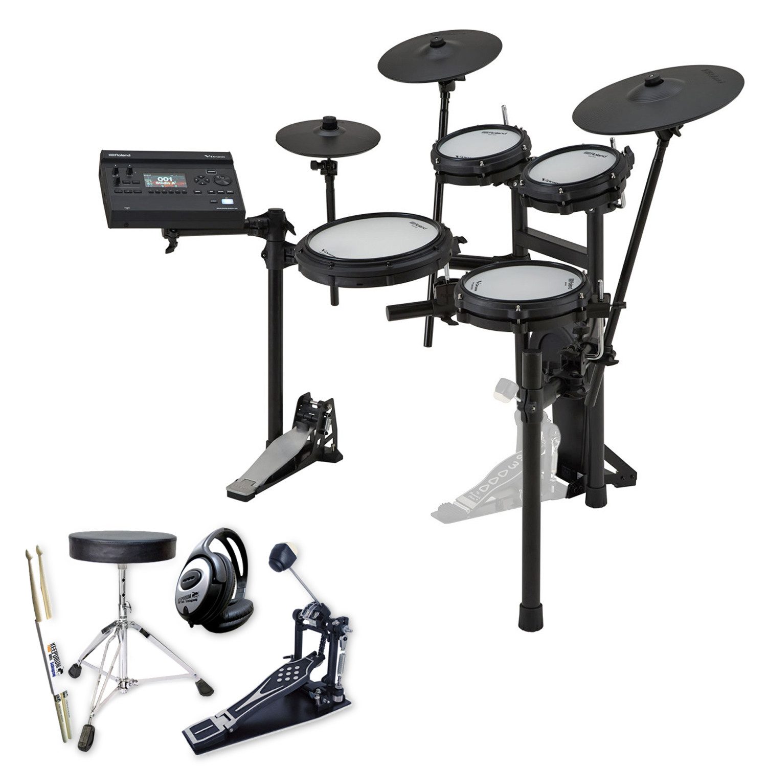 Roland Audio E-Drum Roland E-Drum TD313 elektronisches Schlagzeug mit Zubehör,E-Drum, elektronisch