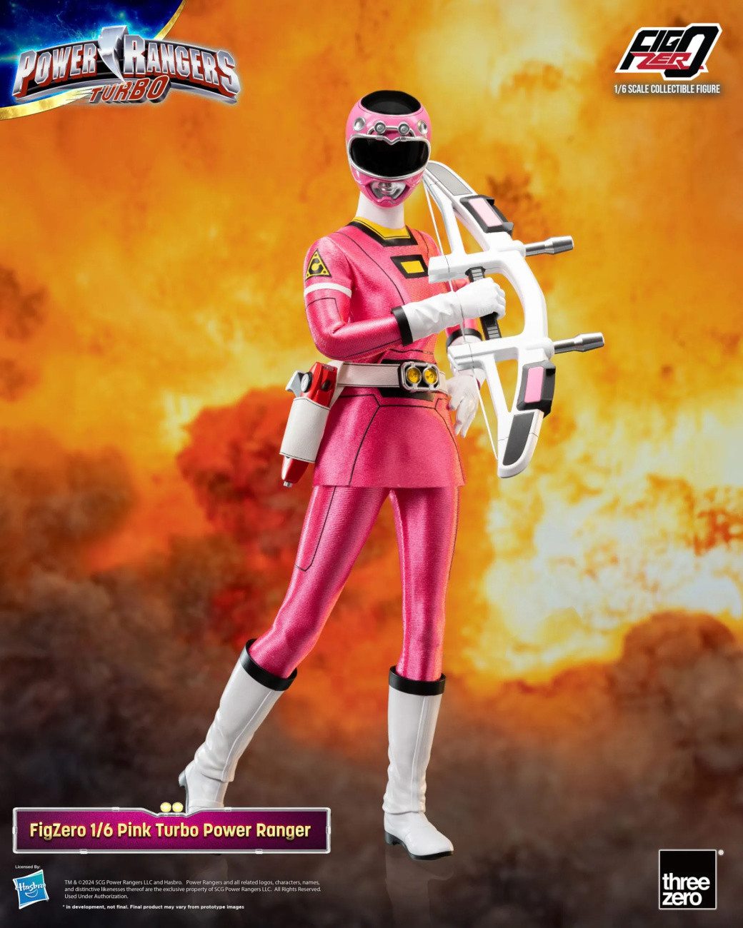 ThreeZero Actionfigur Power Rangers Turbo FigZero Actionfigur 1/6 Pink Turbo Power Ranger 30