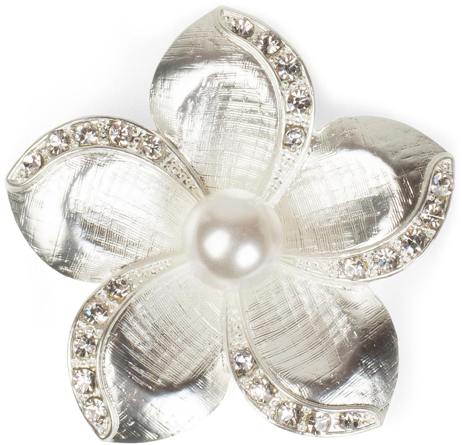 styleBREAKER Brosche, Blüten Magnet Brosche mit Strass online kaufen | OTTO
