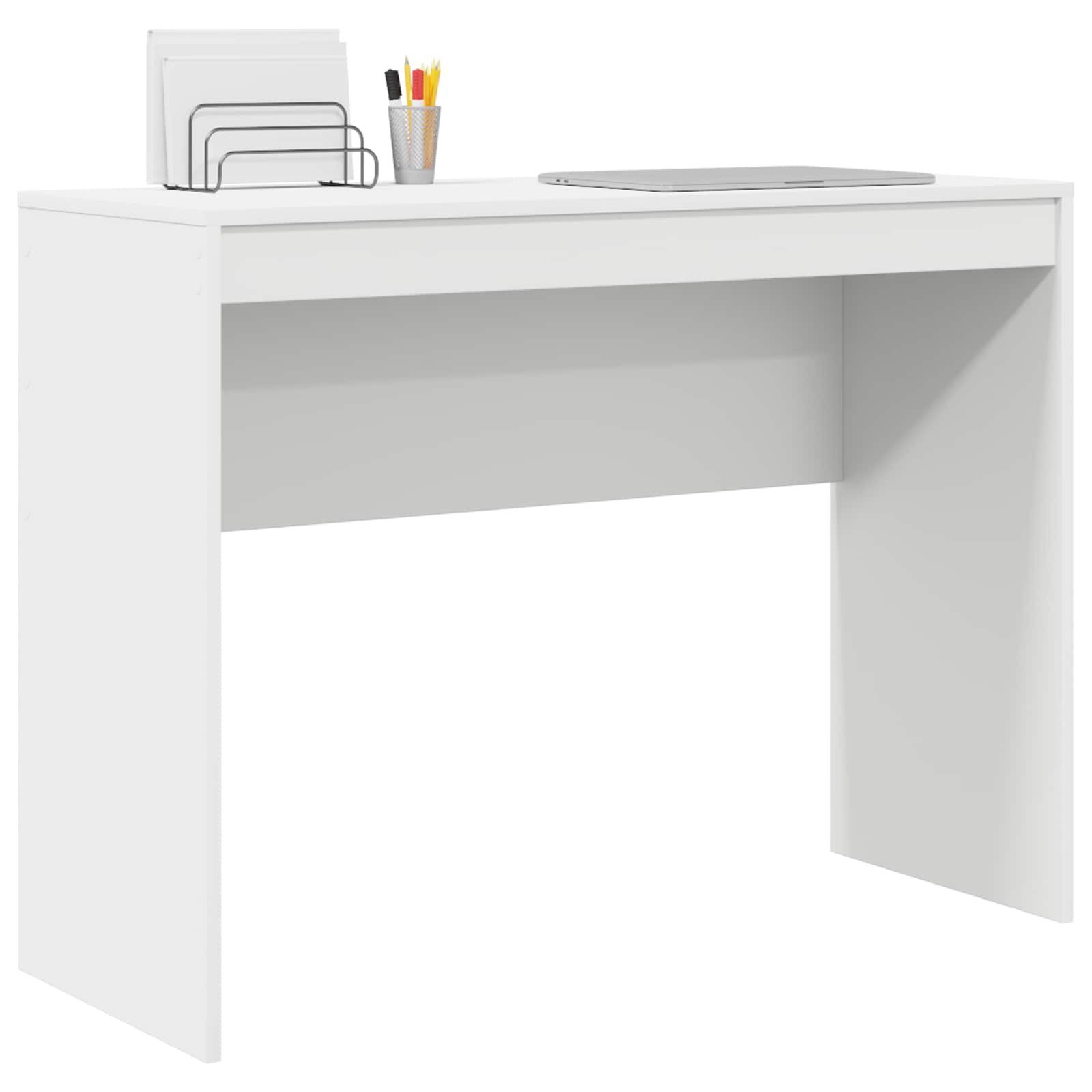 vidaXL Schreibtisch Schreibtisch Weiß 100 x 40 x 76 cm (1-St)