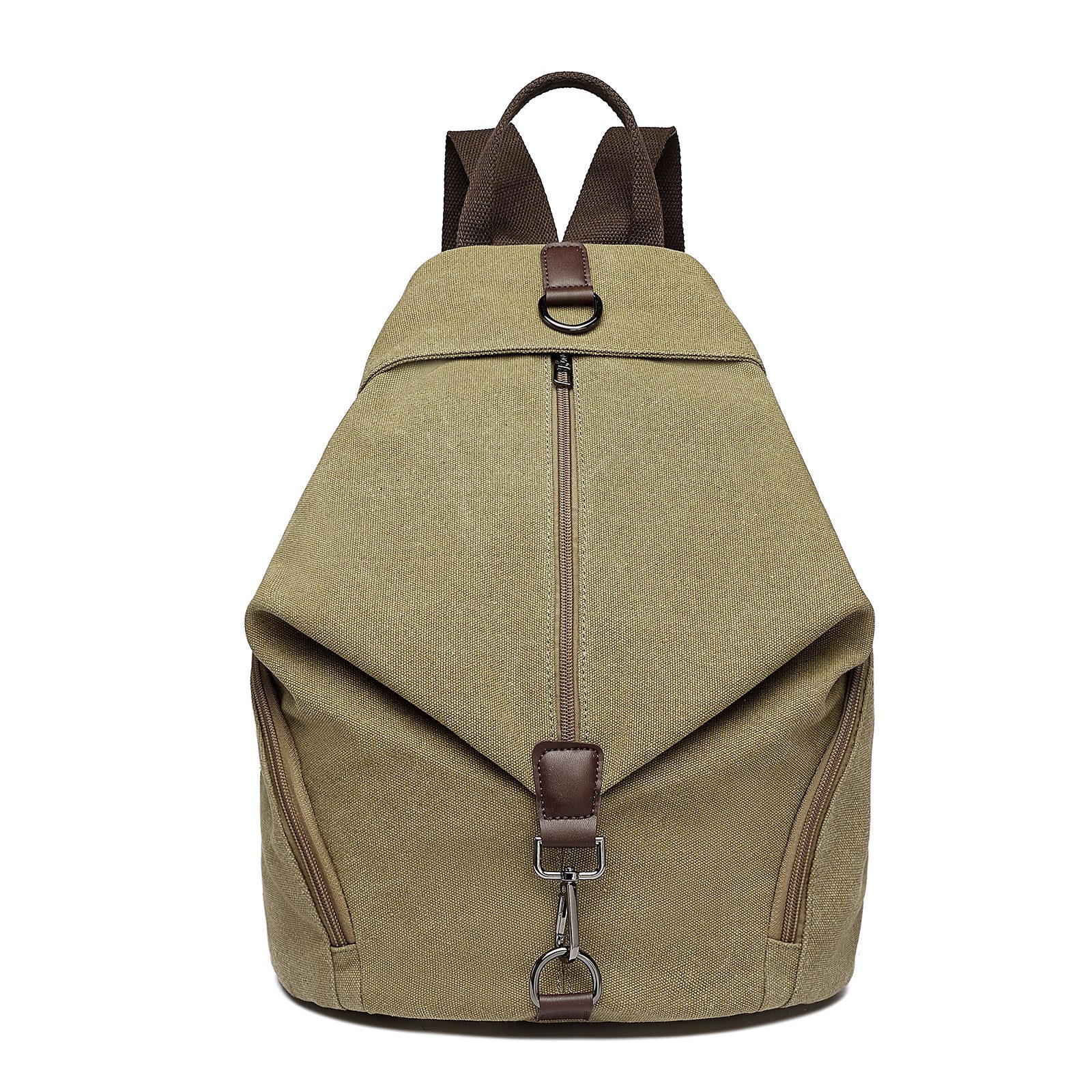 KONO Rucksack Vintage Canvas Rucksack Vintage Umhängetasche für Reise & Schule – Bild 4 von 5
