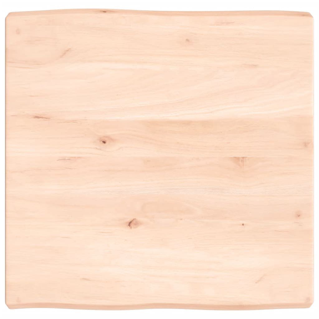 furnicato Tischplatte 60x60x(2-6) cm Massivholz Unbehandelt Baumkante (1 St)
