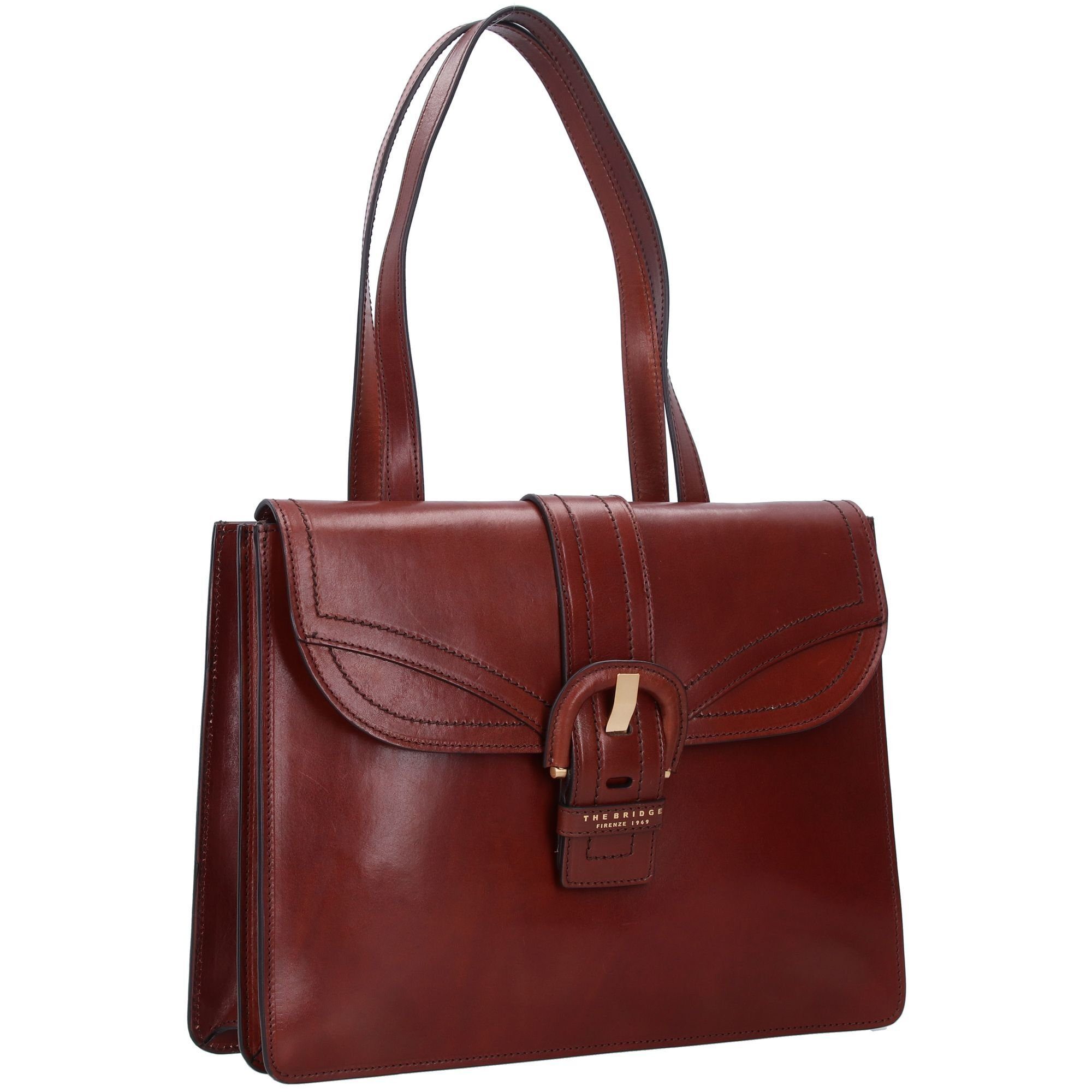 Marrone TB Schultertasche BRIDGE 14 Leder Anastasia, THE