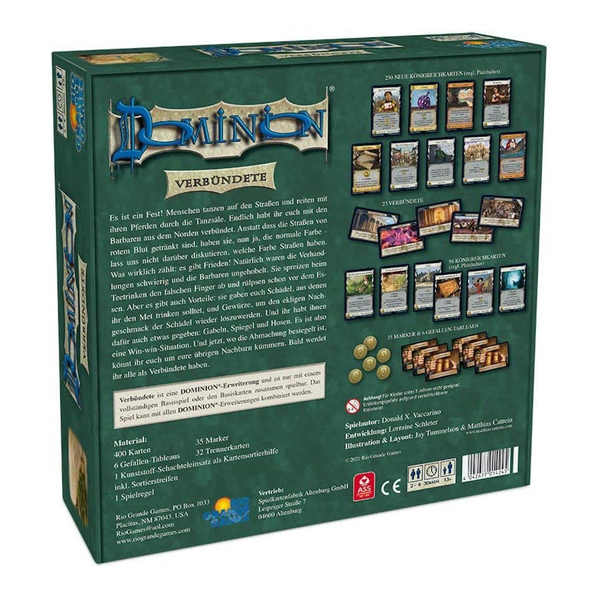 Rio Grande Games Spiel RGG - Dominion - Erweiterung Verbündete, Brettspiel
