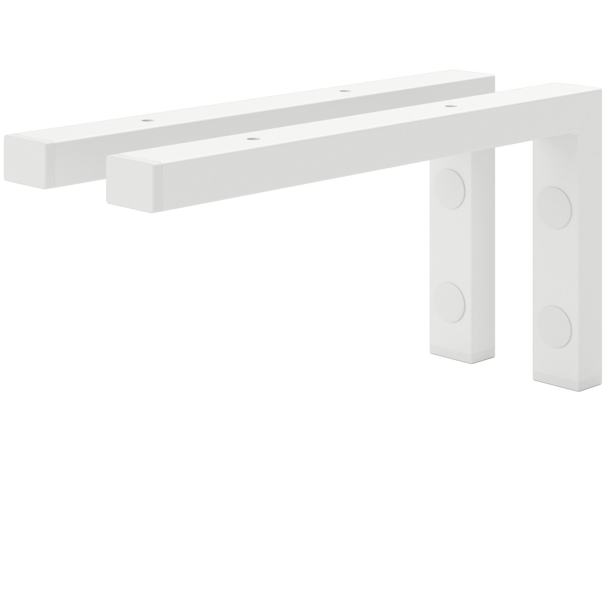 HOLZBRINK Wandregalhalter Wandkonsole L-Form, 2-tlg. SET, Industriestahl pulverbeschichtet, massive Ausführung