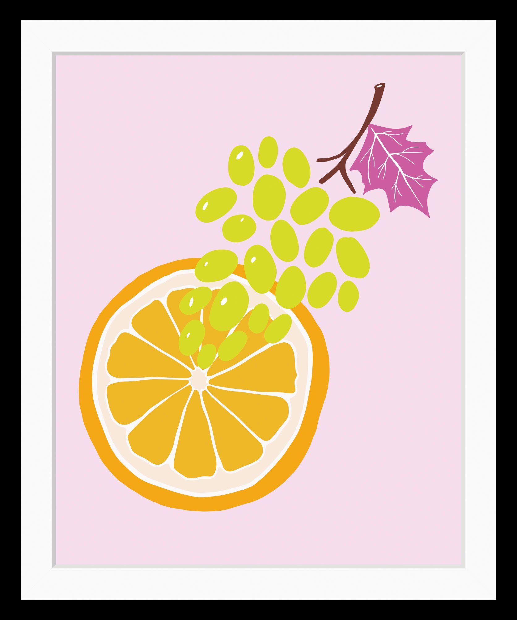 queence Bild Elif, Essen, Figuren, Kunst, Lebensmittel, Obst, Obst Bilder (1 St), HD Premium Poster-Druck inkl. Holzrahmen. € 29,85