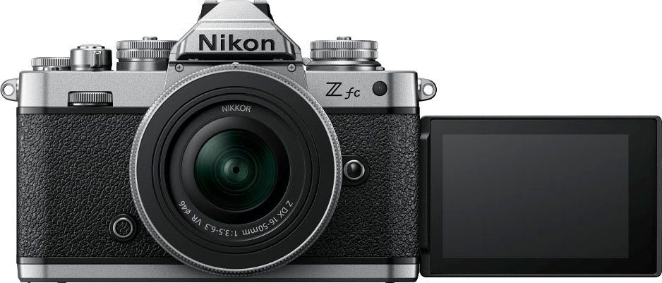 Nikon Z fc + 16-50 VR + 50-250 VR-kit Systemkamera (Z DX 16-50 mm 1:3.5-6.3 VR (SE), Z DX 50-250 mm 1:4.5-6.3 VR, 20,9 MP, Bluetooth, WLAN)