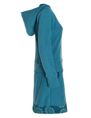 Vishes Midikleid Extra warmes Winterkleid Damen Pullover-Kleid Sweatkleid Eco-Fleece Elfen, Hippie, Goa Style