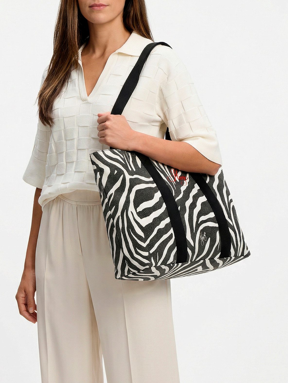 HUGO Shopper Becky, Strandtasche, Denim-Shopper, Einkaufstasche