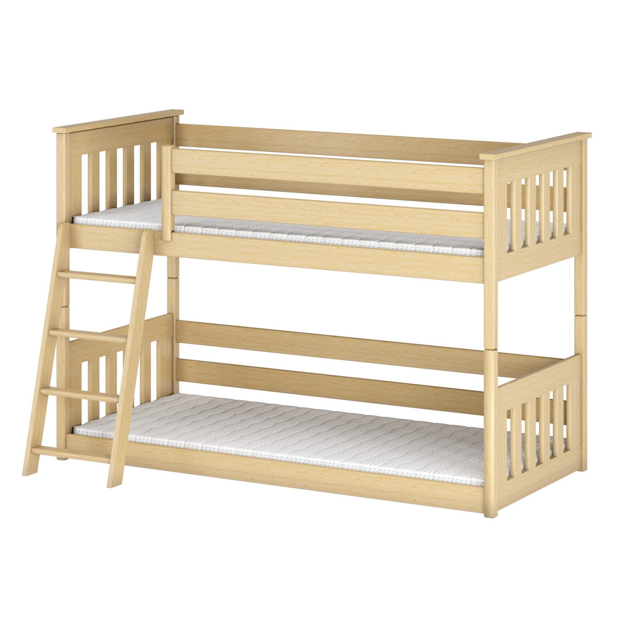 Kids Collective Etagenbett Kinderbett 90x200 cm mit Rausfallschutz & zwei L günstig online kaufen