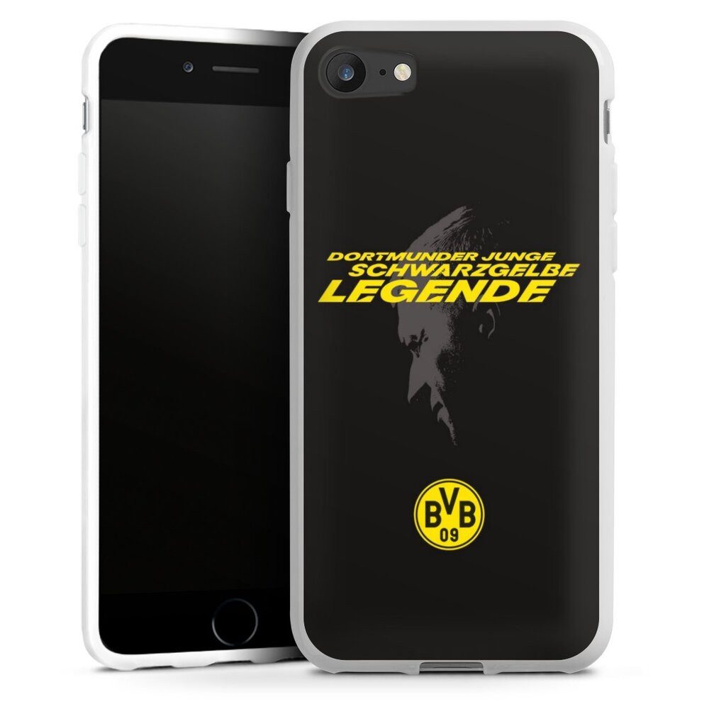 DeinDesign Handyhülle Marco Reus Borussia Dortmund BVB Danke Marco Schwarzgelbe Legende, Apple iPhone 8 Silikon Hülle Bumper Case Handy Schutzhülle