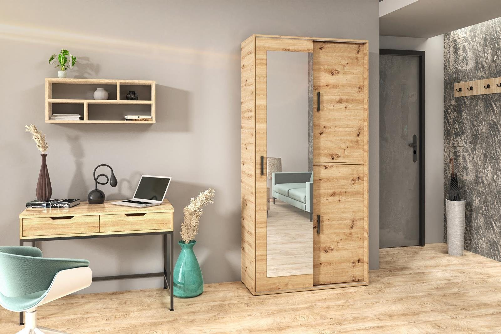 Beautysofa Garderobenschrank Lang (modern / loft günstig online kaufen