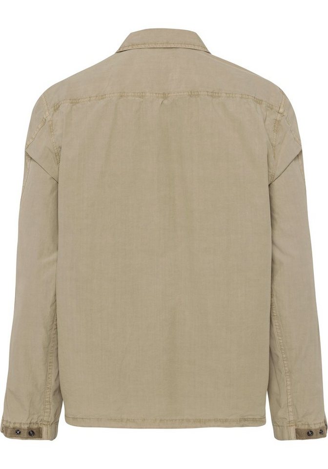 BOSS ORANGE Langarmshirt mit Label-Kontraststreifen innen am Ausschnitt,  Webstoff aus Baumwolle