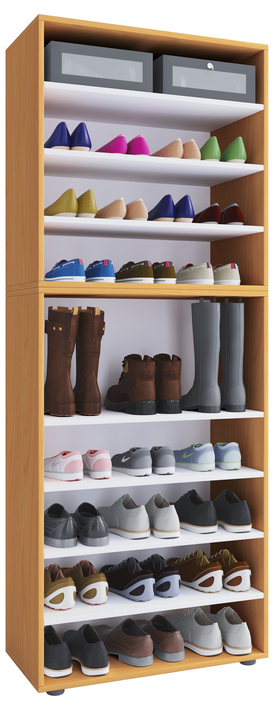 VCM Schuhschrank XXL Holz Großer Schuhschrank günstig online kaufen