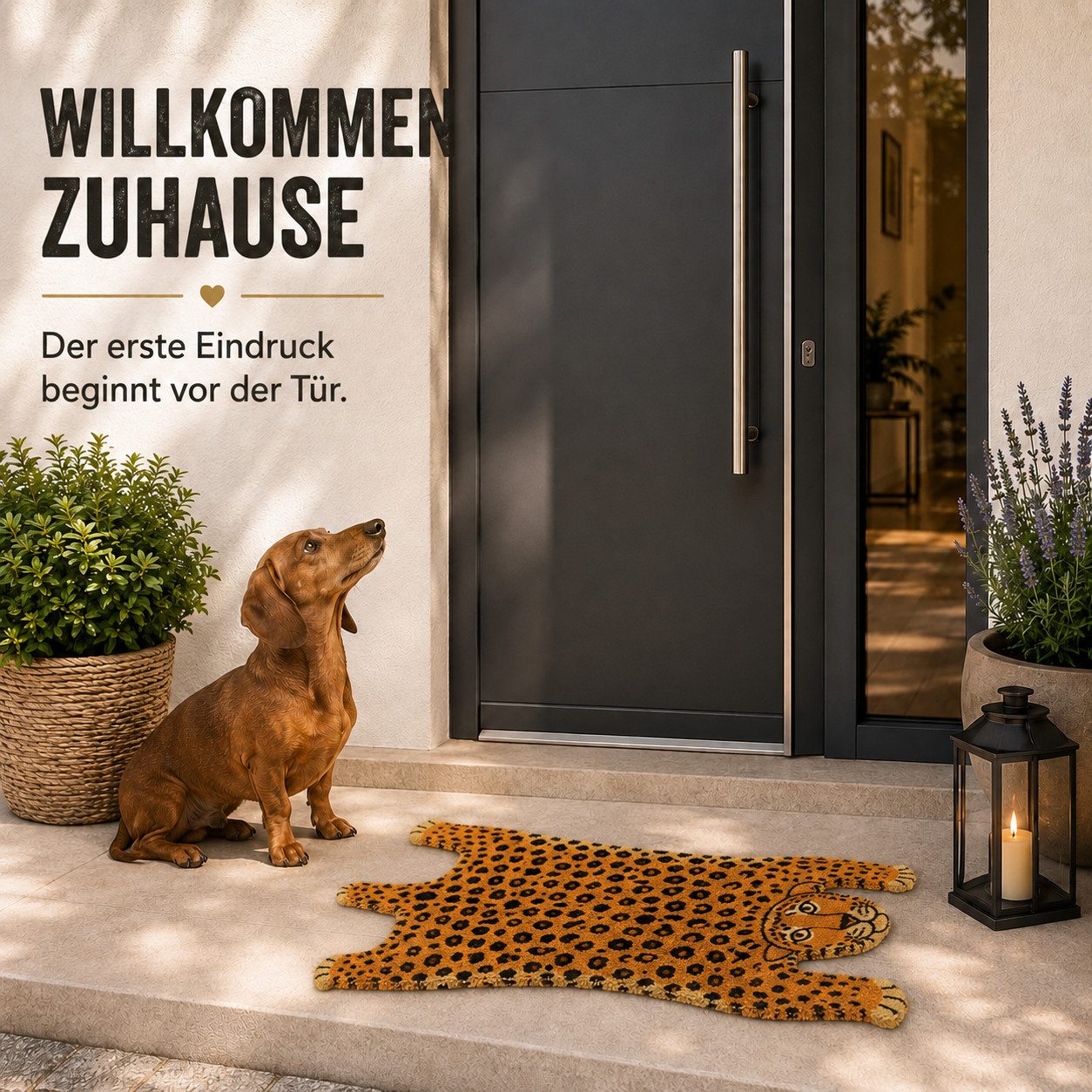 Topanbieter999 Fußmatte Türmatte Tierform Design rutschfest, Tiger – Bild 2 von 5