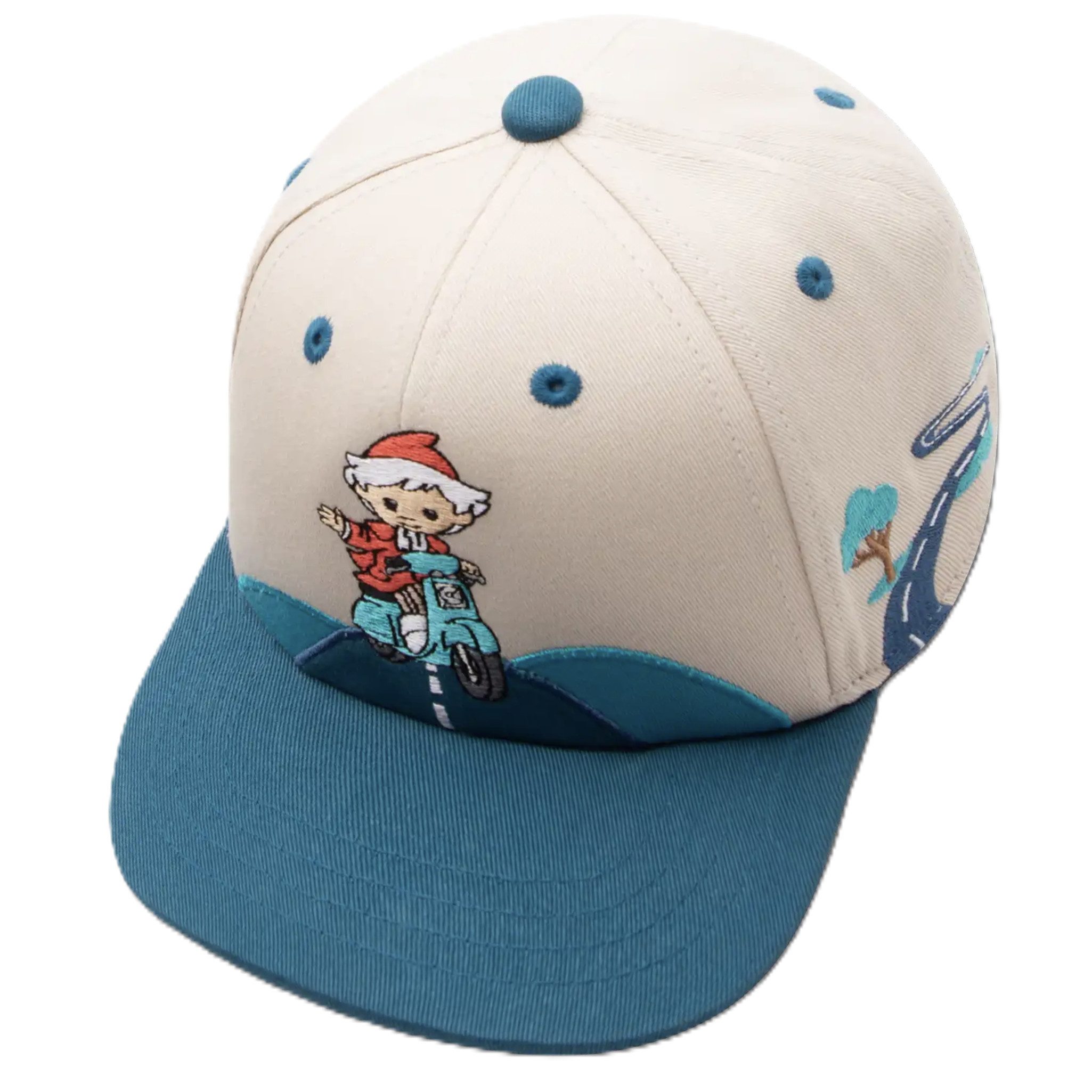 koaa Snapback Cap koaa - Unser Sandmännchen "On The Road" Snapback beige/blue (Basecap, Basecap, Snapback Cap)