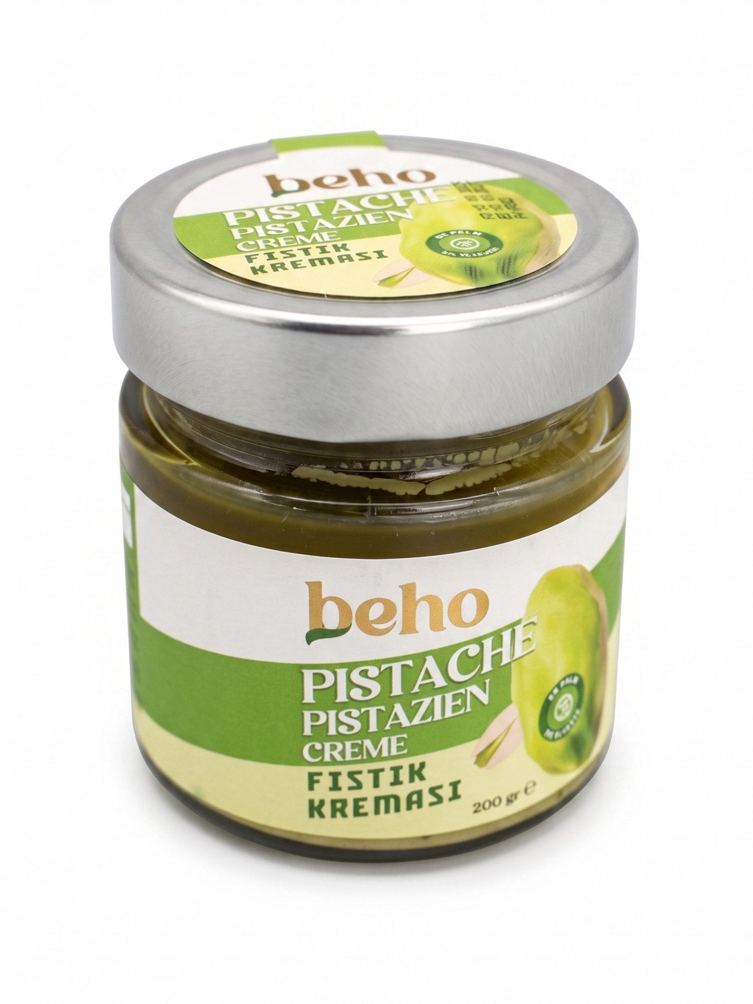 ADELSHOP Nussaufstrich Pistaziencreme 200g - Ohne Palmöl & Glucose - Premium Aufstrich, Ohne Palmöl, Ohne Glucose