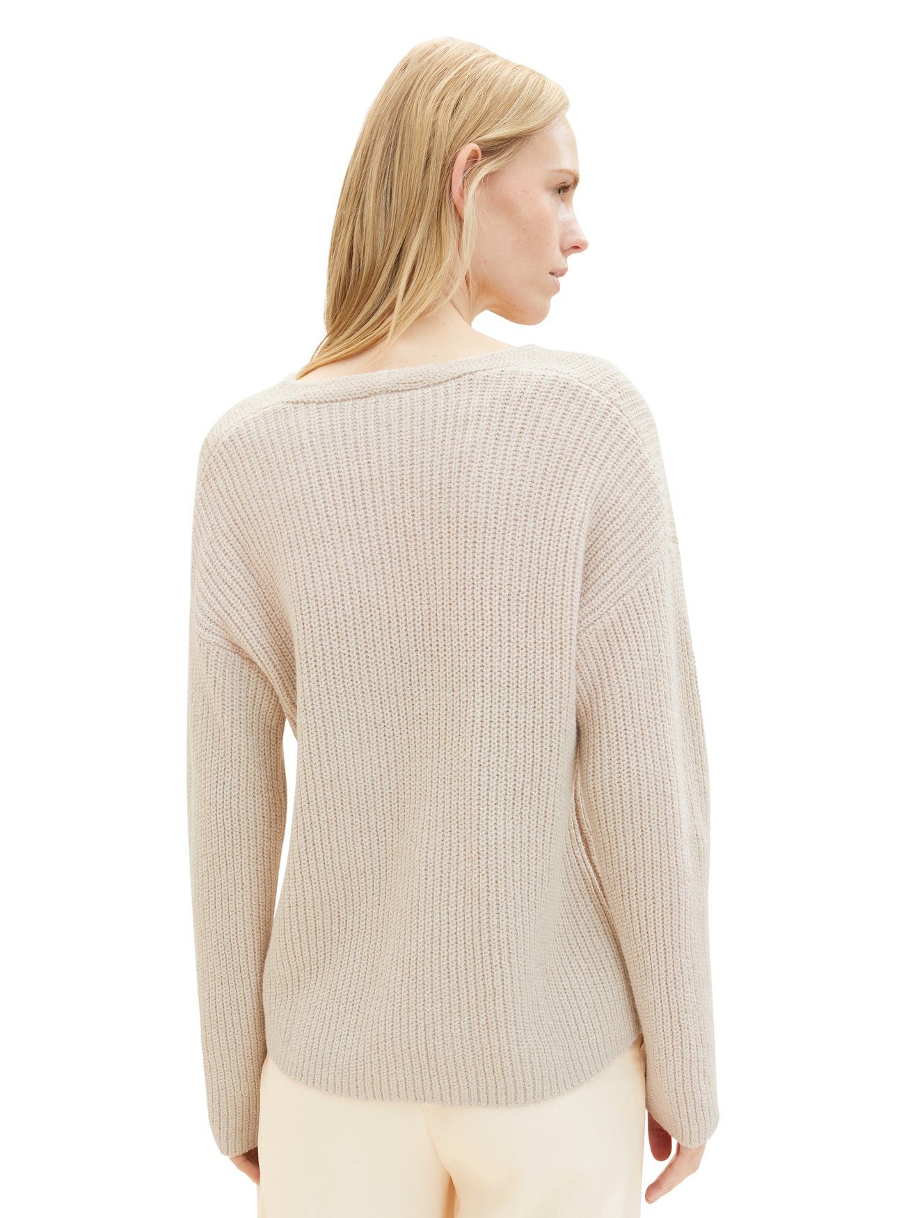 TOM TAILOR Strickpullover Strickpullover Ripp Knit günstig online kaufen