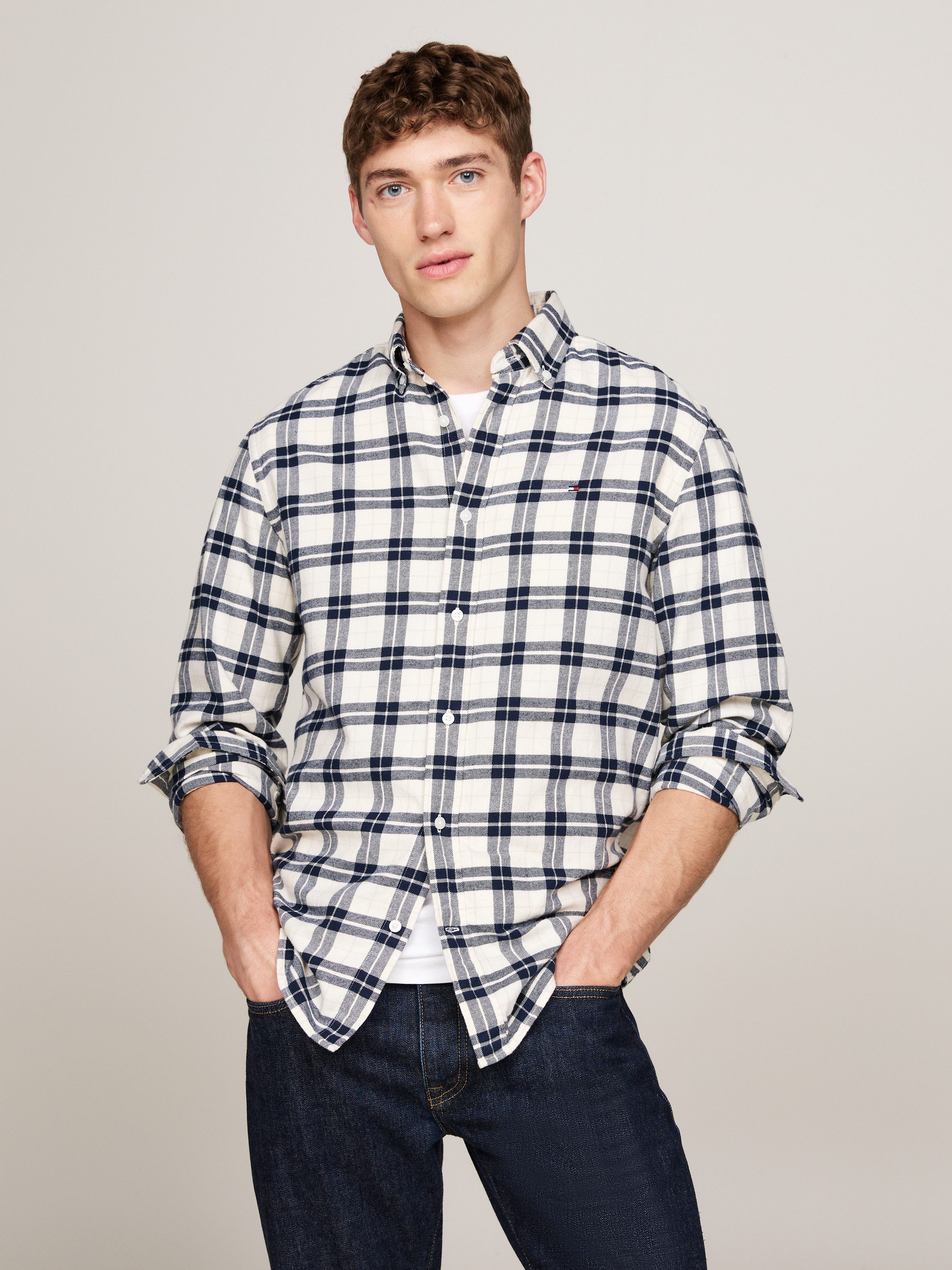 Tommy Hilfiger Langarmhemd BRUSHED EASY CHECK günstig online kaufen