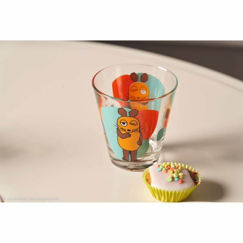Leonardo Bambini Glas-Tassen 6er Set – Mit Tier-Motiv (Elefant), 280 Ml, Spülmaschinengeeignet, Für Kinder