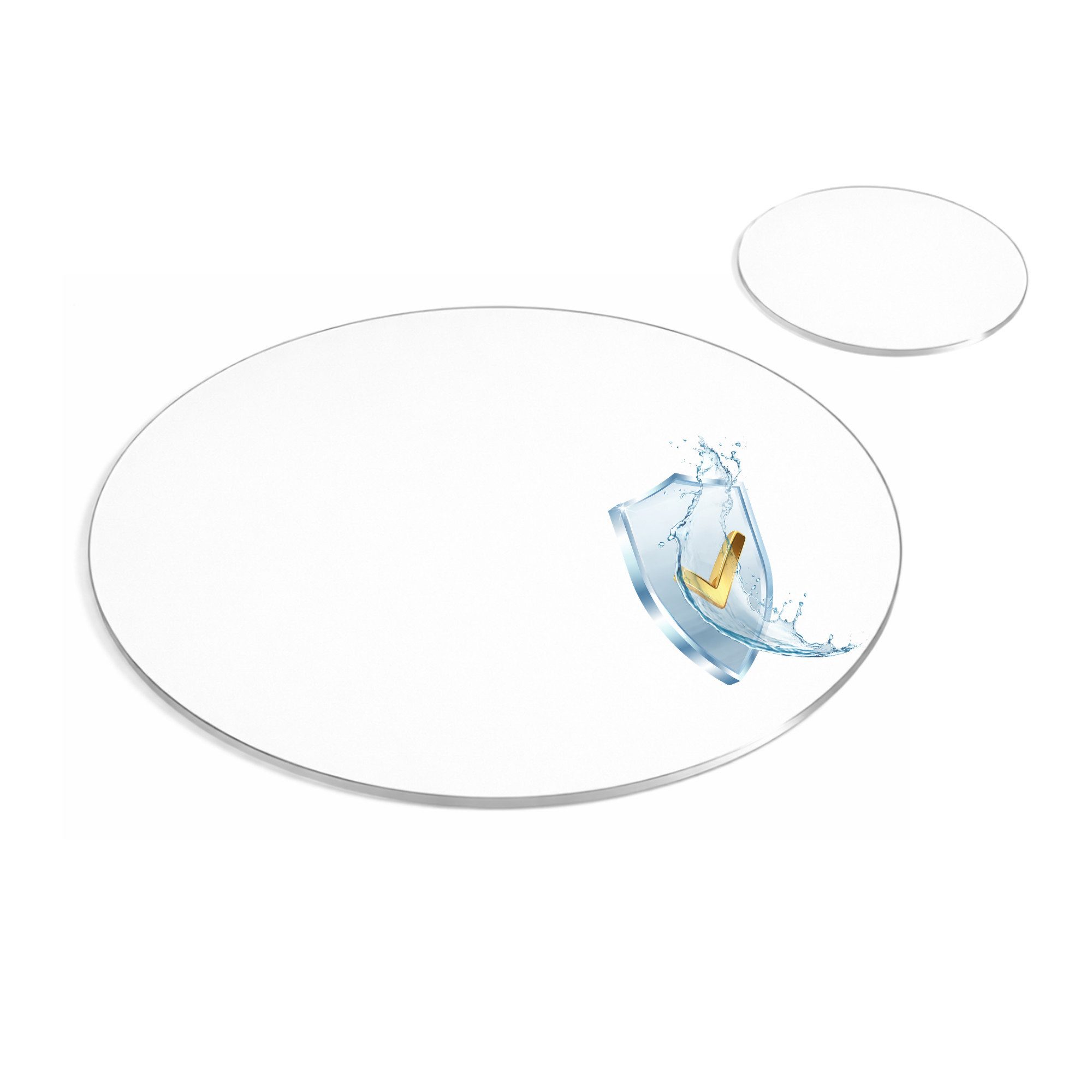 Beautex Platzset, Tischsets, Tischschutz transparent, leicht mattiert, Set wählbar, (4-St), abwischbar, 1,6 mm Dicke, robust, langlebig, rutschfest, reißfest