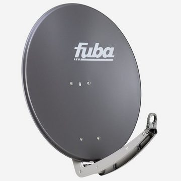 fuba Fuba Antenne 74x84 cm Alu Anthrazit DAA 780 + DELUXE Quad LNB 0,1 dB SAT-Antenne
