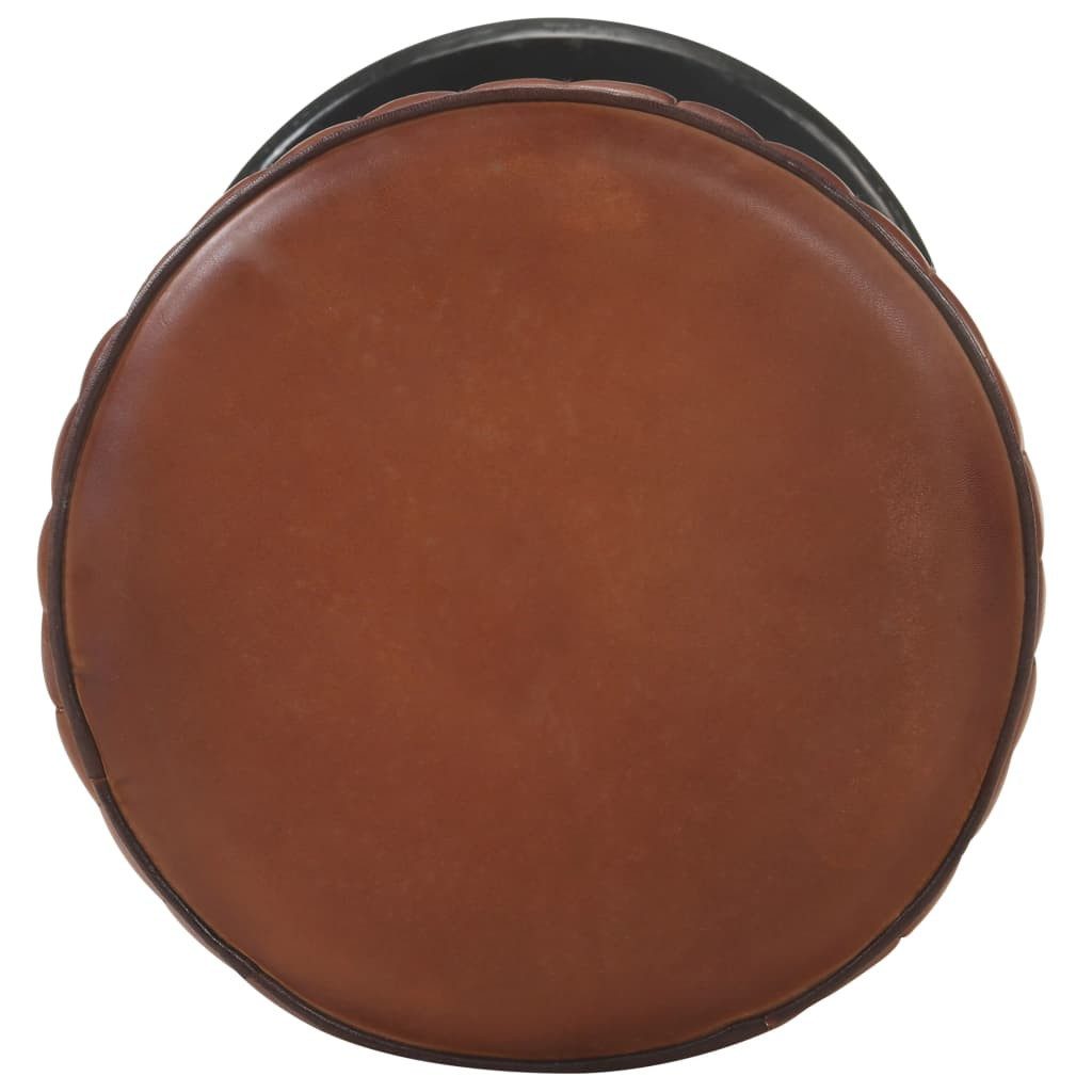 vidaXL Barhocker Barhocker Braun Echtleder (1 günstig online kaufen