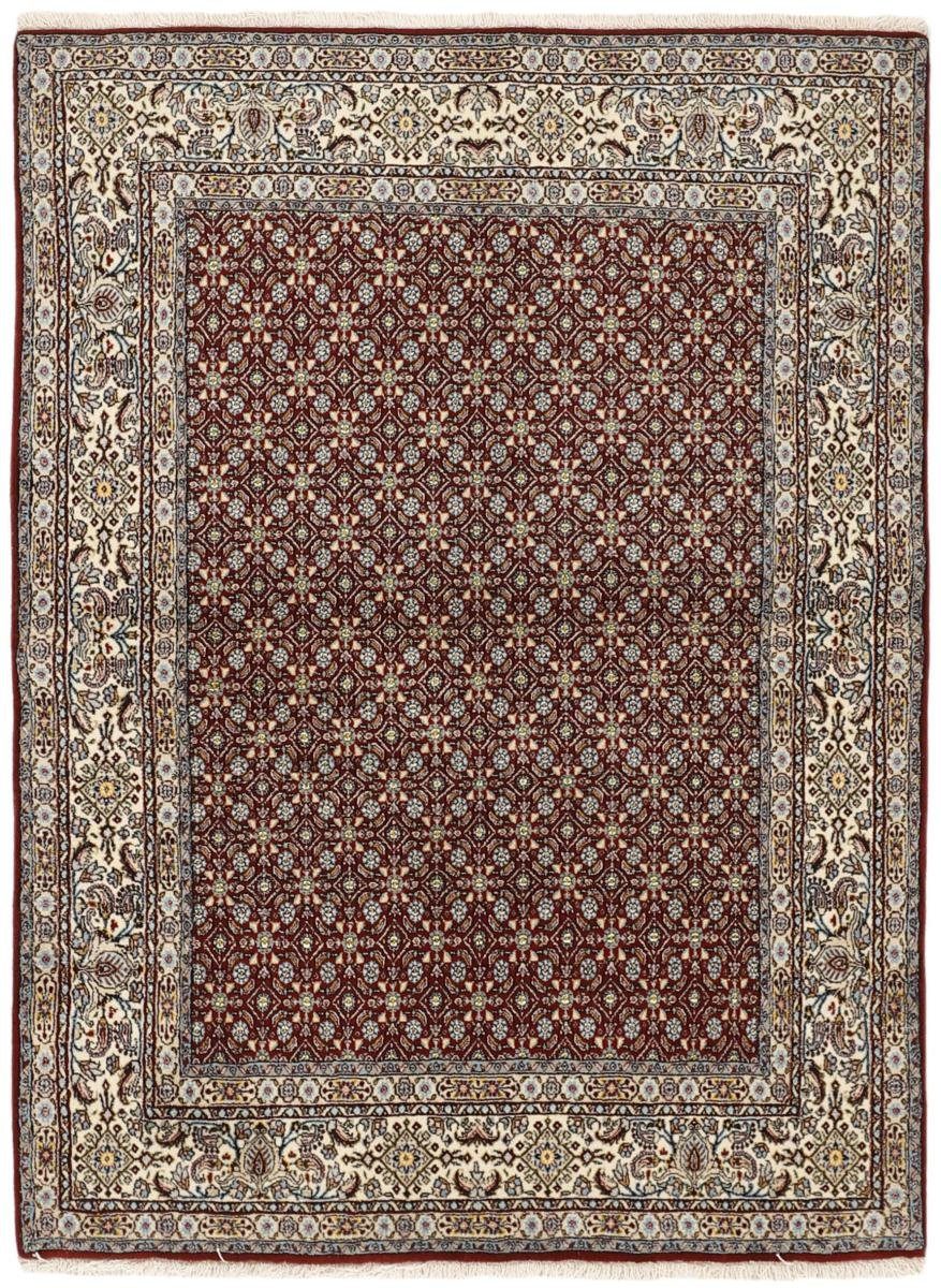 Orientteppich Moud Mahi 144x193 Handgeknüpfter Orientteppich / Perserteppich, Nain Trading, rechteckig, Höhe: 12 mm
