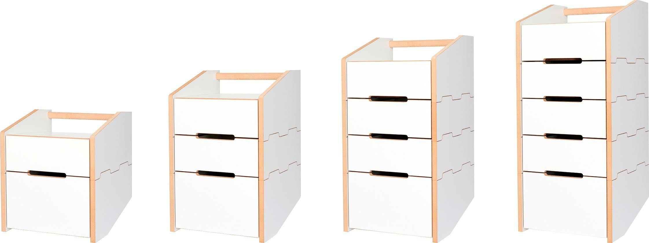 Tojo Nachttisch Tojo-cargo nachttisch, mit 2 Schubladen