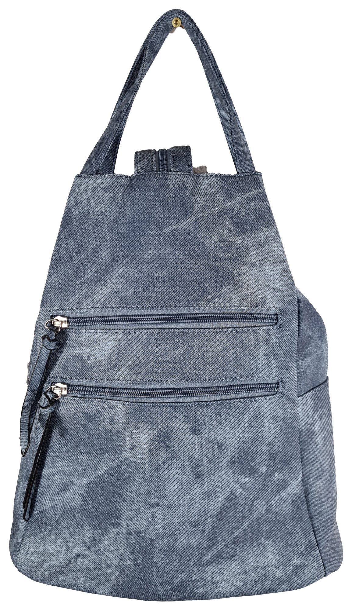 Schultertasche Slingbag Crossbody Rucksack Handtaschen-Kombination Jeans