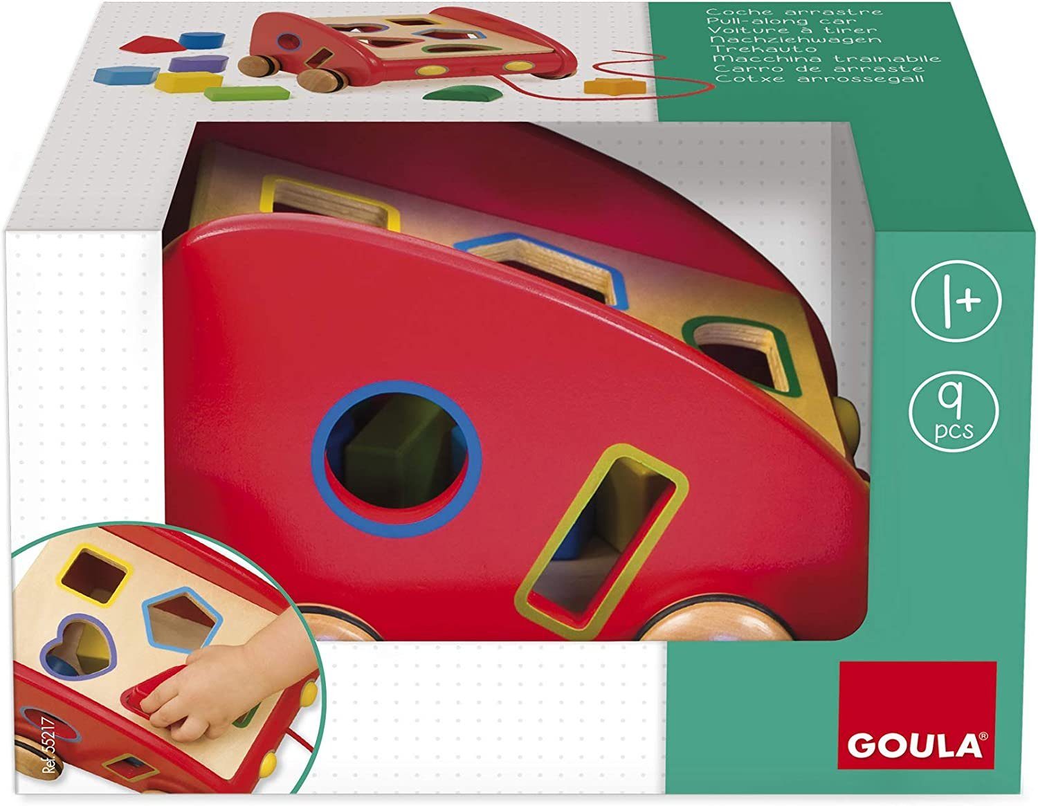 Goula Spiel Goula 55217 Nachzieh-Auto, Kinderspiel, Made in Europe
