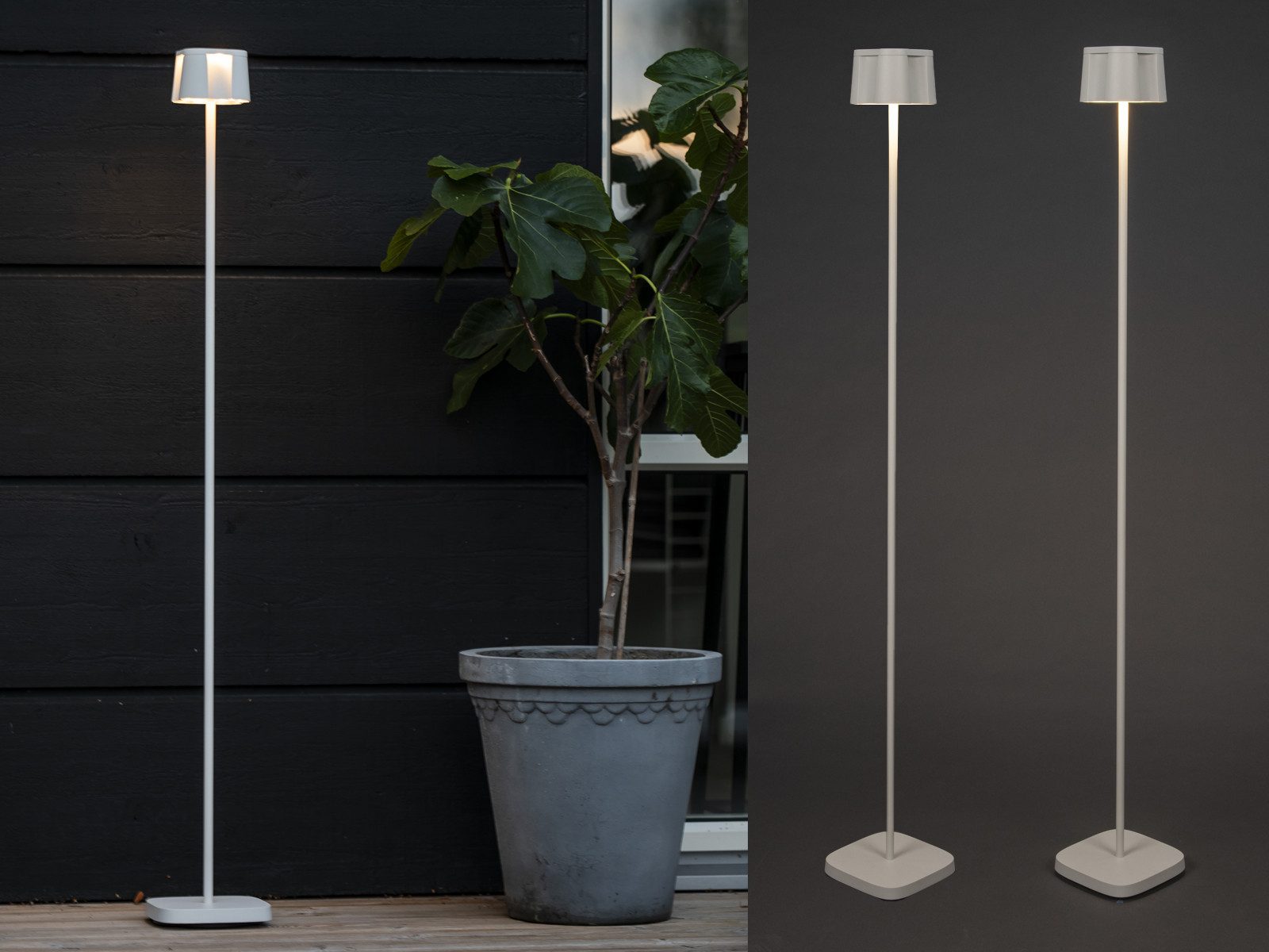 meineWunschleuchte LED AußenStehlampe, Dimmfunktion, LED fest