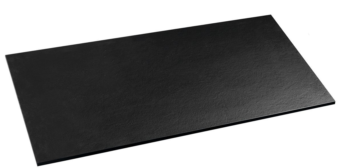 Sapho Waschtischplatte PREMIO Verbundplatte 90,7x1,2x48,8cm, schwarz matt, Sapho-PRE002-3535