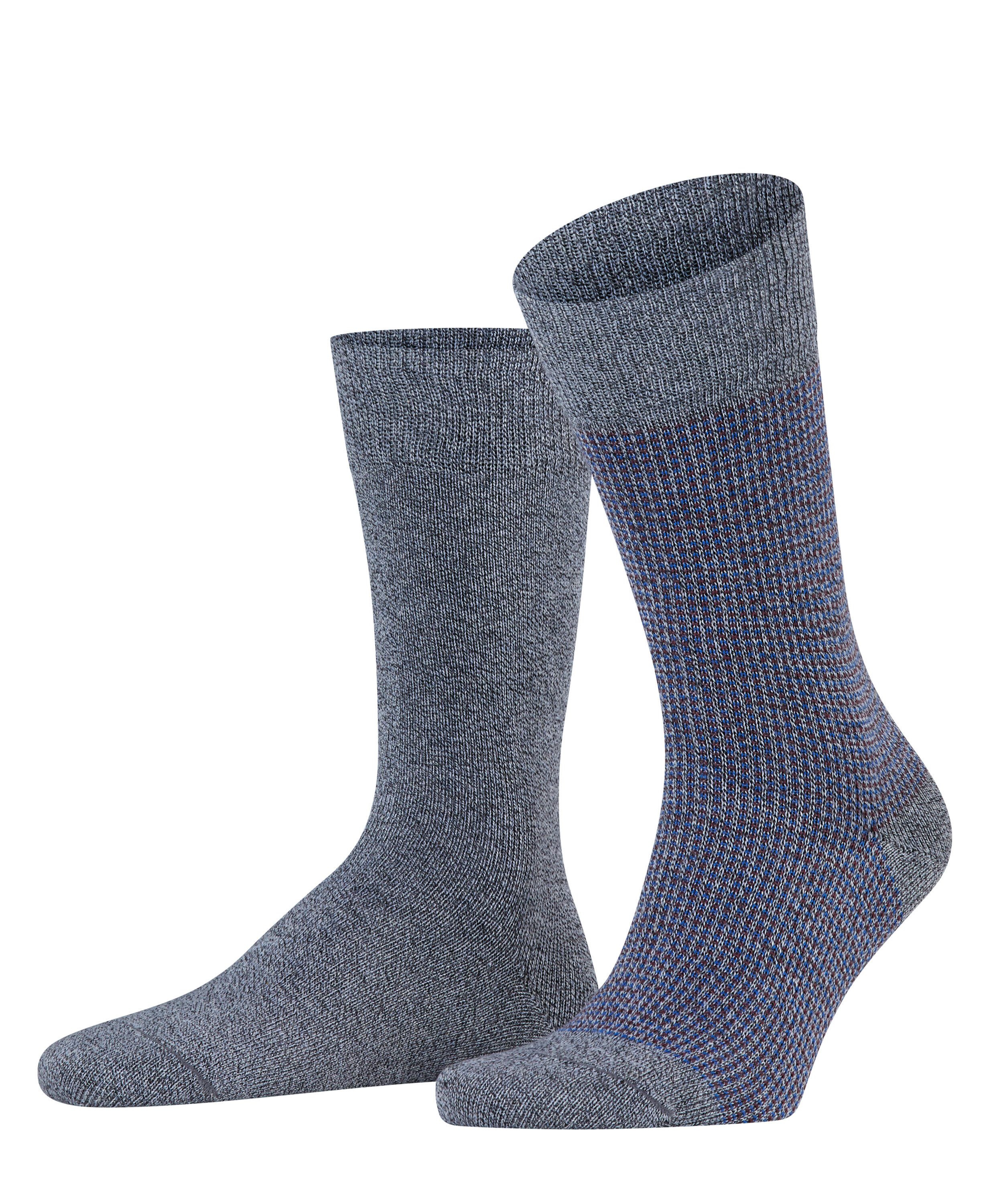 Esprit Socken Contrasty Piqué 2-Pack (2-Paar) mit Multicolour-Garn