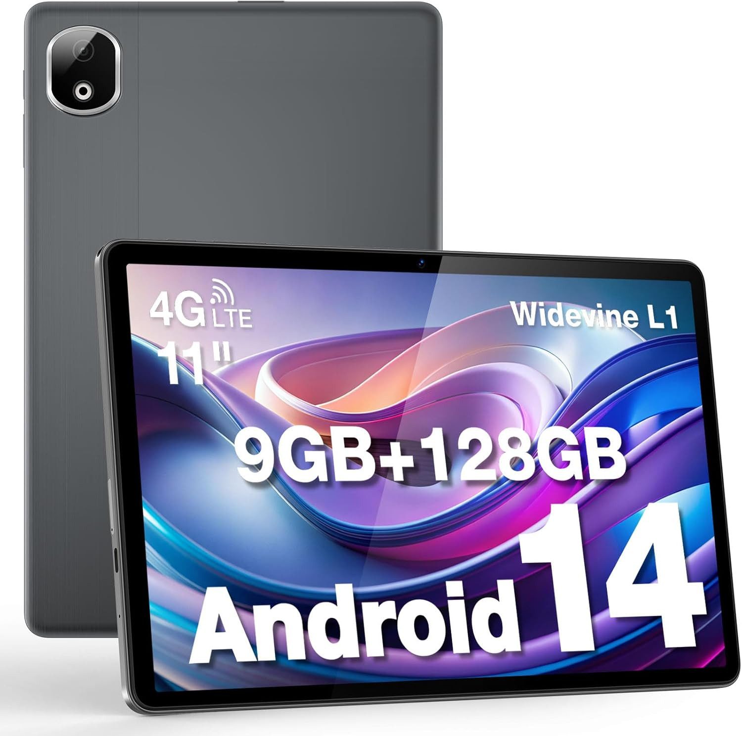 DOOGEE 4 GB RAM Octa-Core, 13MP+5MP, Widevine L1, OTG Tablet (11", Android 14, Leistungsstarkes Multimedia-Erlebnis mit langer Akkulaufzeit)