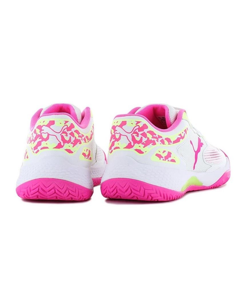 PUMA Solarcourt RCT Padel/Allcourt weiss/violett Herren Tennisschuh