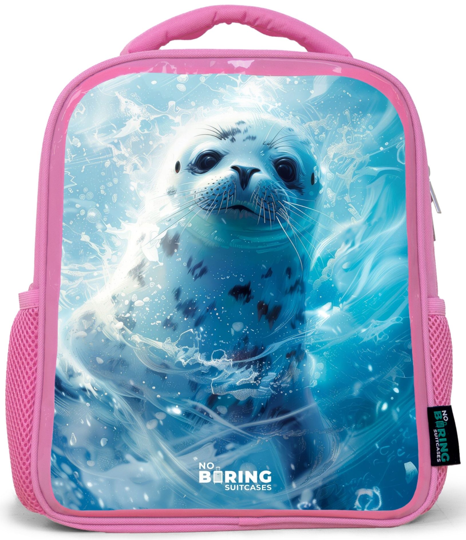 Rucksack Rosa - Robbenjunges im klaren blauen Wasser