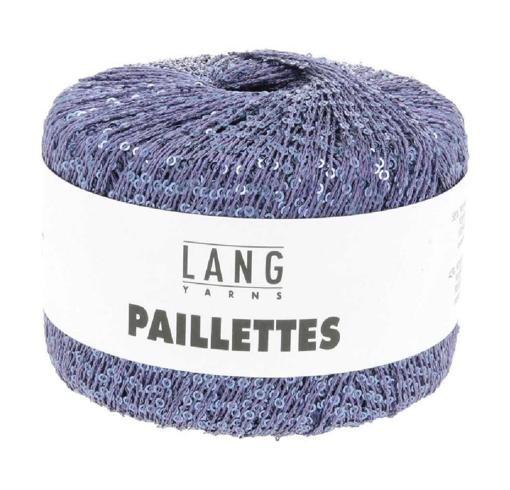 LANG YARNS PAILLETTES Häkelwolle, 112 m (25 Gramm), glänzendes Effektgarn mit Pailletten von Lang Yarns