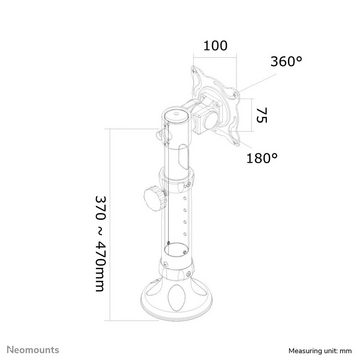 Neomounts by Newstar Neomounts FPMA-D025SILVER 1fach Monitor-Tischhalterung 25,4 cm (10) - Monitor-Halterung