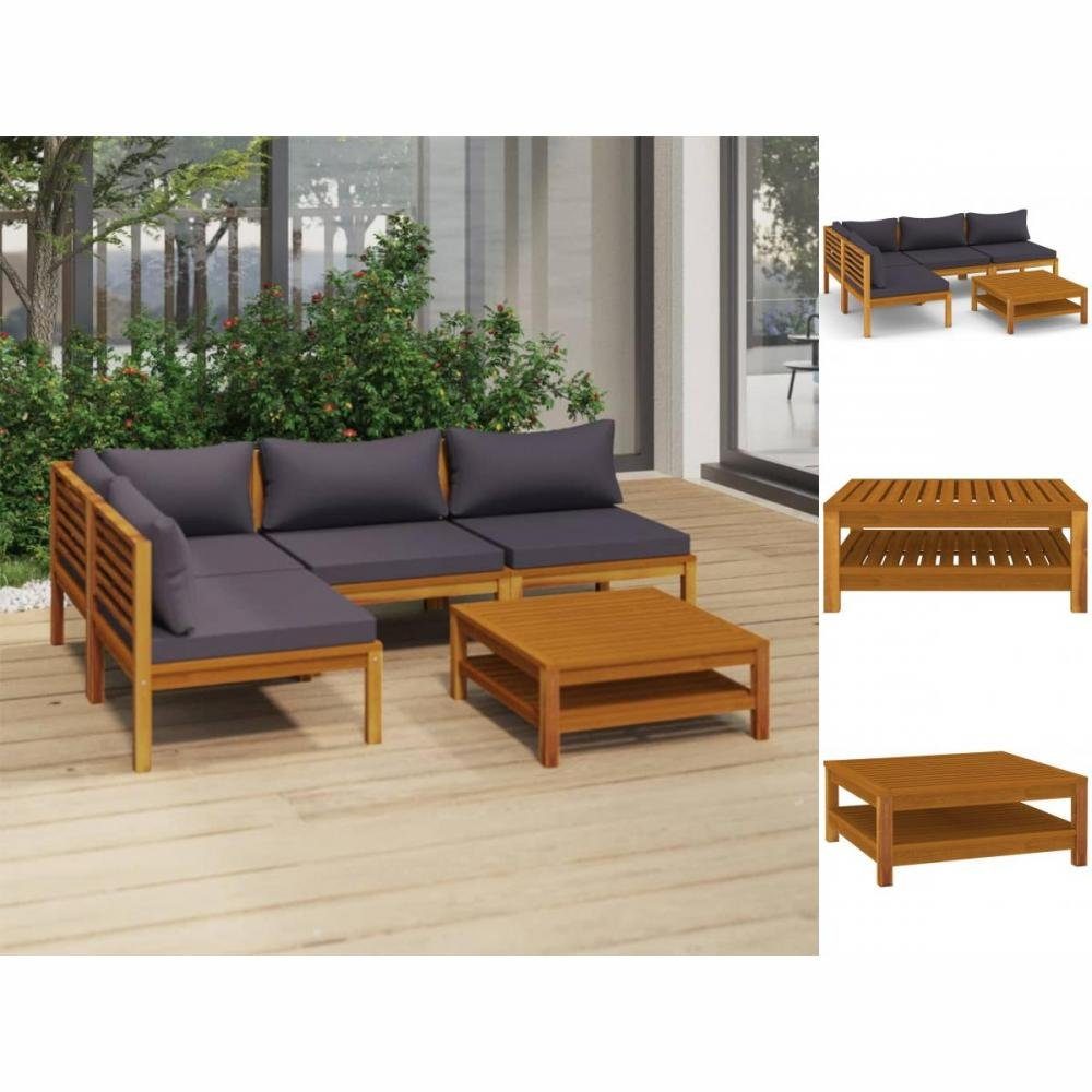 ᐅ vidaXL GartenEssgruppe 5tlg Garten Lounge Set mit Auflage