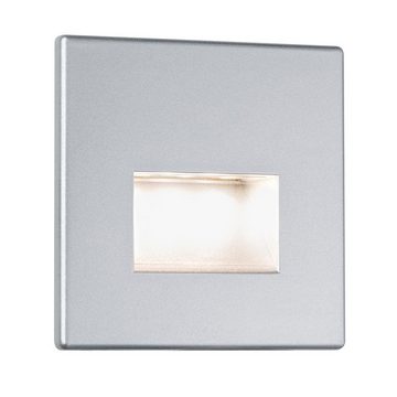 Licht-Trend Einbauleuchte LED Wandeinbauleuchte Box 8 x 8cm 116lm Alu Aluminium, Warmweiß