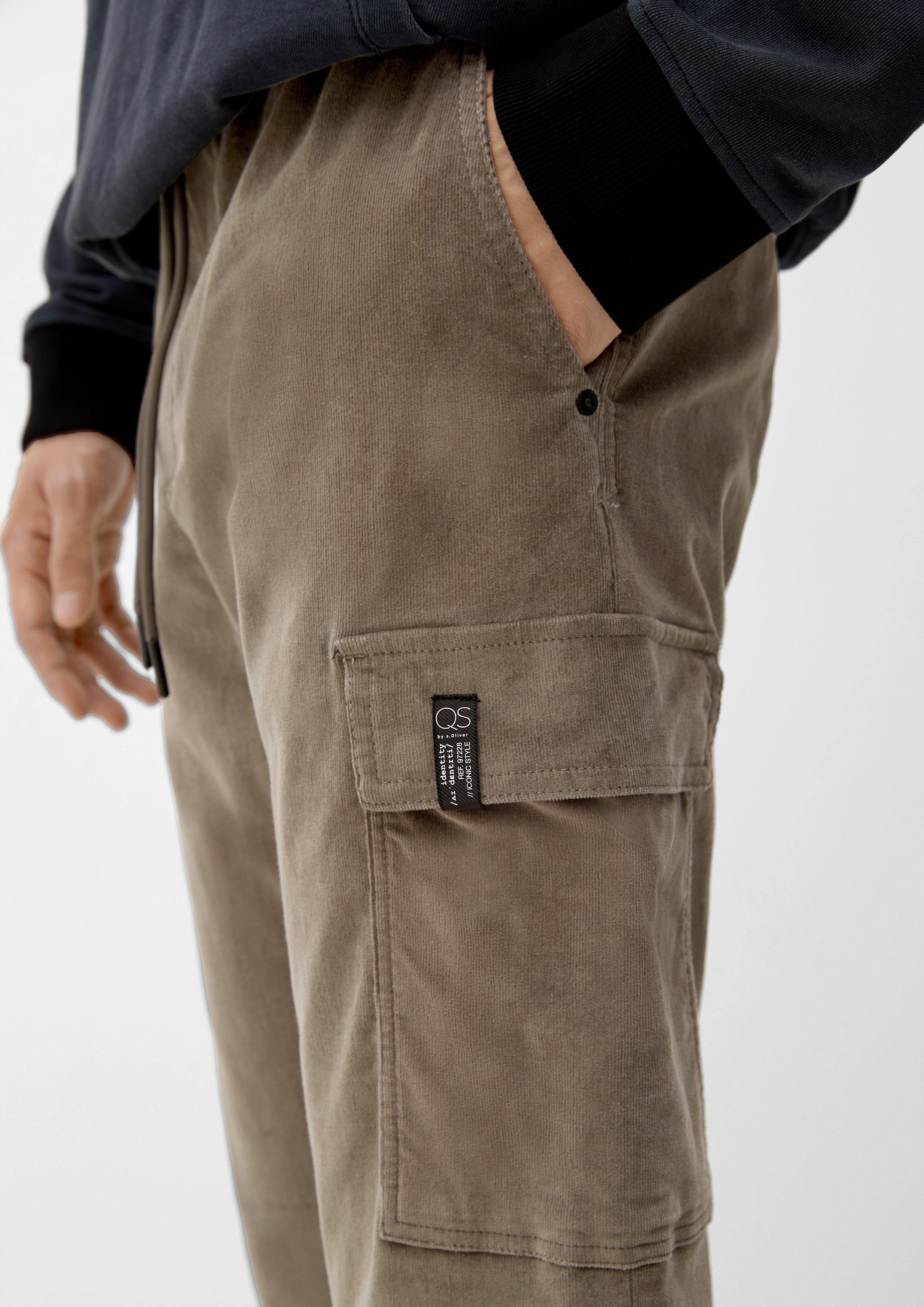 Feincord Stoffhose in Loose: QS Jogger